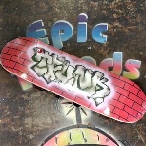 Red Brick Graffiti Skateboard Deck